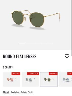 Ray-Ban Gold Frame Sunglasses with Green Lenses- Polished Arista Gold